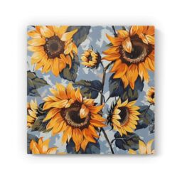 "Warren Reed - Designer Sunflowers On A Sunny Day Canvas - Size: W30"" x H30""" - thumbnail 2
