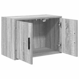 Berkfield Home Garage Wall Cabinets 2 pcs Grey Sonoma Engineered Wood - thumbnail 5