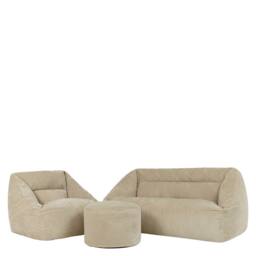 icon Sofa, Armchair & Footstool Bundle, Jumbo Cord in Stone - Size: Medium - thumbnail 5