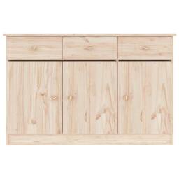 Berkfield Home Sideboard ALTA 112x35x73 cm Solid Wood Pine in Light Tan - Size: 112 x 35 x 73 cm - thumbnail 4