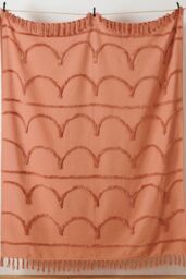 Furn Jakarta Woven Cotton Tufted Tasselled Throw in Light Pink - thumbnail 3