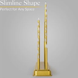 Christow Gold Christmas Candle Bridge Tower 33 LED Window Light Decoration With Timer - thumbnail 4