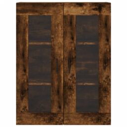 Berkfield Home Highboard Smoked Oak 69.5x34x180 cm Engineered Wood in Brown - thumbnail 6