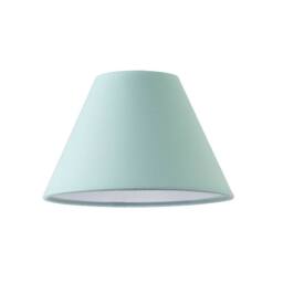 Happy Homewares Traditional 8 Inch Duck Egg Blue Cotton Fabric Coolie Lamp Shade - Size: 8 inches - thumbnail 1