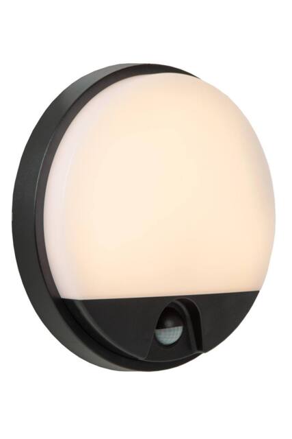 Netlighting Lucide HUPS IR PIR Wall light Outdoor LED 1x10W 3000K IP54 Black - image 1