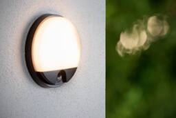 Netlighting Lucide HUPS IR PIR Wall light Outdoor LED 1x10W 3000K IP54 Black - thumbnail 2