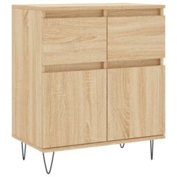 Berkfield Home Sideboard Sonoma Oak 60x35x70 cm Engineered Wood in Brown - Size: 60 x 35 x 70 cm - thumbnail 2