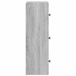 Berkfield Home Bookcase Grey Sonoma 40x24x77 cm Engineered Wood - Size: 40 x 24 x 77 cm - thumbnail 6