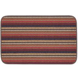 The Rug Shop UK Brown Striped Dotted 8mm Thick Rectangle Mat - Size: 67 cm x 200 cm - thumbnail 3