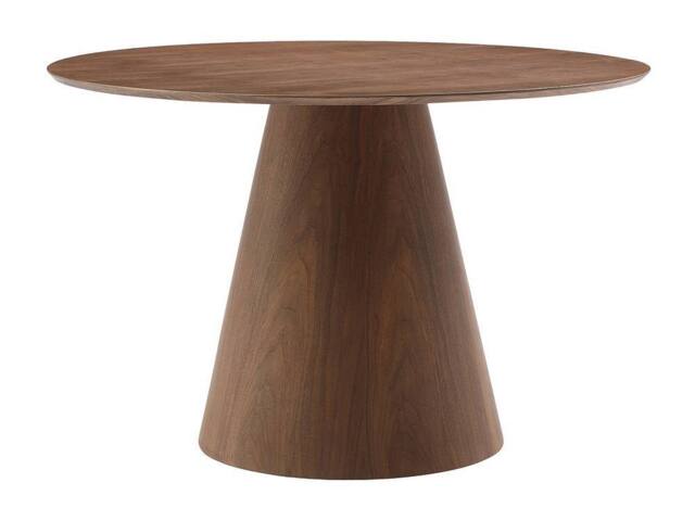 Vente-unique 4 - Seater Round Dining Table With - Dark Natural - ANTALIZA in Walnut - image 1