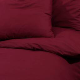 Berkfield Home Duvet Cover Set Bordeaux 155x220 cm Light-weight Microfiber in Red - thumbnail 7