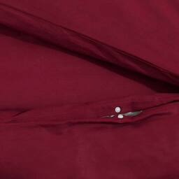 Berkfield Home Duvet Cover Set Bordeaux 155x220 cm Light-weight Microfiber in Red - thumbnail 8