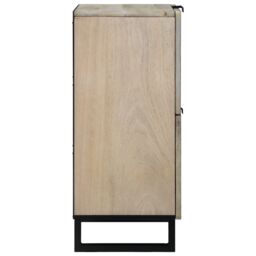 Berkfield Home Media Storage Cabinets & Racks with Storage with Door White & Black - thumbnail 4