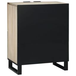 Berkfield Home Media Storage Cabinets & Racks with Storage with Door White & Black - thumbnail 5