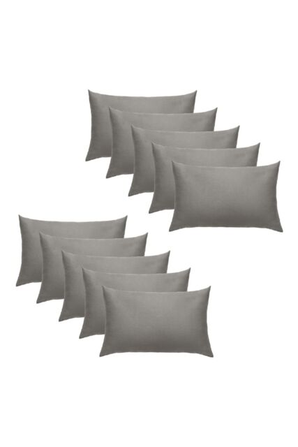 OHS 10 x Soft Cotton Housewife Pillowcases in Grey - image 1