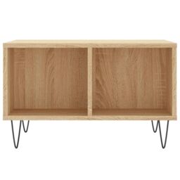 Berkfield Home Coffee Table Sonoma Oak 60x50x36.5 cm Engineered Wood in Brown - thumbnail 4