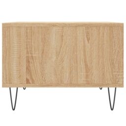 Berkfield Home Coffee Table Sonoma Oak 60x50x36.5 cm Engineered Wood in Brown - thumbnail 5