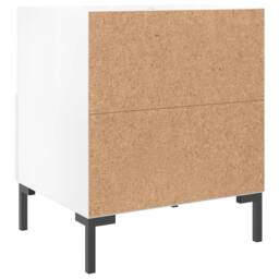 Berkfield Home Bedside Cabinets 2 pcs High Gloss White 40x35x47.5 cm Engineered Wood - thumbnail 9