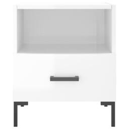 Berkfield Home Bedside Cabinets 2 pcs High Gloss White 40x35x47.5 cm Engineered Wood - thumbnail 7