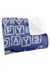 Sesame Street Cookie Monster Ugly Christmas Sweater Silky Touch Super Soft Throw Blanket 152 X 127 cm in White - thumbnail 3