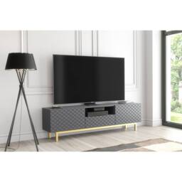 Creative Furniture Diamond Luxe TV Unit 180cm - Dark Grey - thumbnail 6