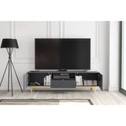Creative Furniture Diamond Luxe TV Unit 180cm - Dark Grey - thumbnail 3