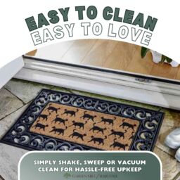 Marco Paul Non Slip Door Mat Insert - Cats in Light Brown - Size: 57 cm x 530 cm - thumbnail 6