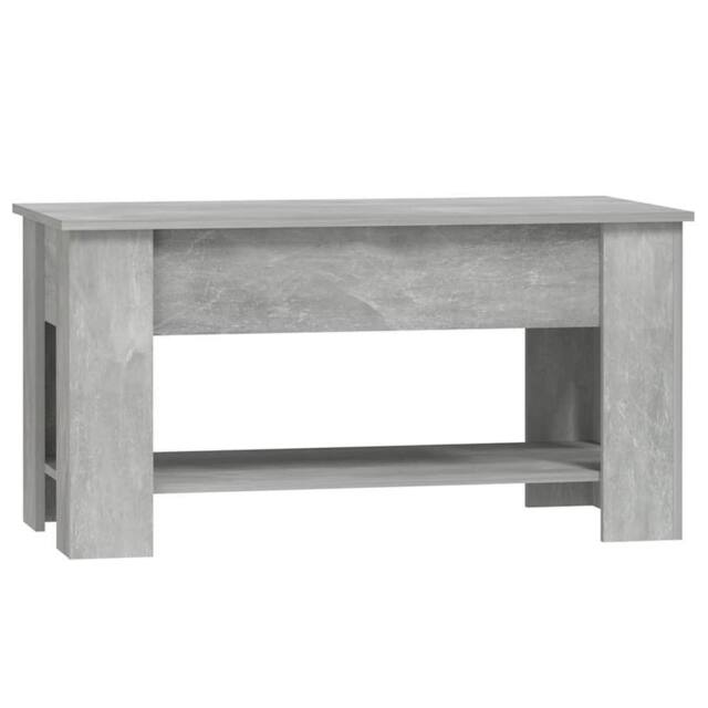 Berkfield Home Modern Coffee Table Concrete Grey 101x49x52 cm Engineered Wood - Size: 101 x 49 x 52 cm - image 1