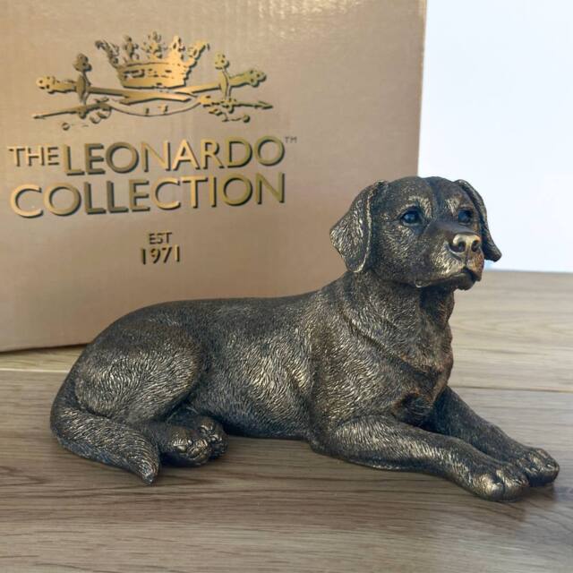 Animal Crackers Labrador Dog Figurine, Leonardo Reflections, Gift Boxed in Bronze - image 1