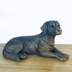 Animal Crackers Labrador Dog Figurine, Leonardo Reflections, Gift Boxed in Bronze - thumbnail 4