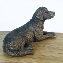 Animal Crackers Labrador Dog Figurine, Leonardo Reflections, Gift Boxed in Bronze - thumbnail 5