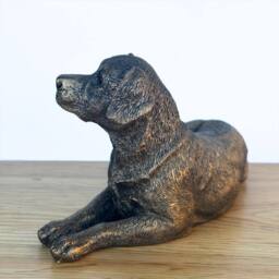 Animal Crackers Labrador Dog Figurine, Leonardo Reflections, Gift Boxed in Bronze - thumbnail 3