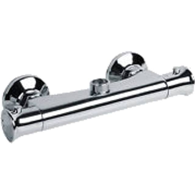 Bathroom Kingdom Sydney Chrome Round Thermostatic Shower Bar Valve in Silver - image 1