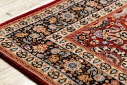 RugsX Wool Keshan Rug in Red - Size: 120 cm x 145 cm - thumbnail 5
