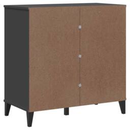 Berkfield Home Sideboard VIKEN Anthracite Grey 80x40x80 cm Engineered Wood in Dark Grey - Size: 80 x 40 x 80 cm - thumbnail 8