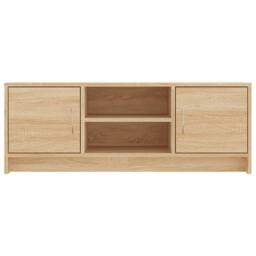 Berkfield Home TV Cabinet Sonoma Oak 102x30x37.5 cm Engineered Wood in Light Brown - thumbnail 5
