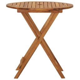 Berkfield Home 3 Piece Folding Garden Dining Set Solid Acacia Wood in Brown - thumbnail 3