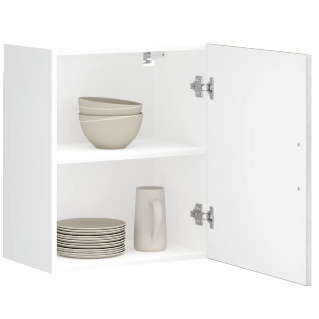 Berkfield Home Kitchen Wall Cabinets 2 pcs¬†Porto Concrete Grey Engineered Wood in Brown - image 1