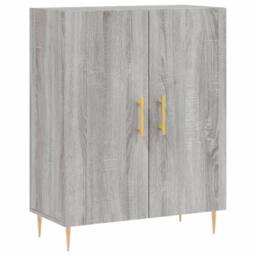 Berkfield Home Sideboard Grey Sonoma 69.5x34x90 cm Engineered Wood - thumbnail 3