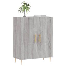 Berkfield Home Sideboard Grey Sonoma 69.5x34x90 cm Engineered Wood - thumbnail 1