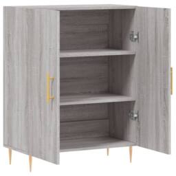 Berkfield Home Sideboard Grey Sonoma 69.5x34x90 cm Engineered Wood - thumbnail 6