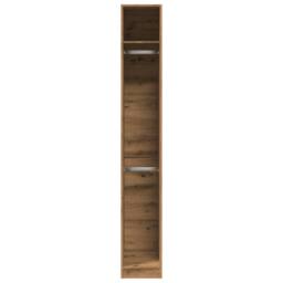 Berkfield Home Wardrobe Artisian Oak 30x50x200 cm Engineered Wood in Brown - Size: 30 x 50 x 200 cm - thumbnail 4
