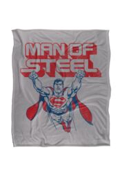 Warner Brothers Superman Character Officially Licensed Silky Touch Super Soft Throw Blanket 152 x 127 cm in White - thumbnail 1