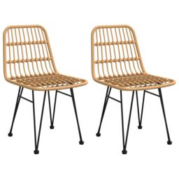 Berkfield Home 3 Piece Garden Dining Set Poly Rattan in Brown - thumbnail 4