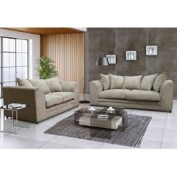 SNUG FURNITURE BIRMINGHAM LTD Fernando 3+2 Sofa Set in Beige