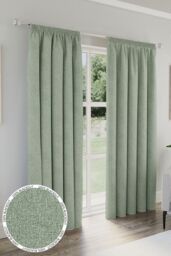 Enhanced Living 100% Blackout Pencil Pleat Thermal Energy Saving Curtains - Ideal for Living Rooms & Bedrooms - Size: 168 cm width x 183 cm drop - thumbnail 1
