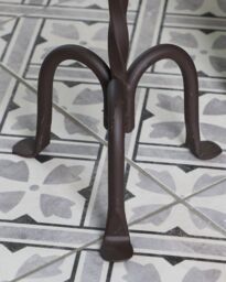 Dibor Vintage Style Iron Antique Toilet Paper Holder Freestanding Bathroom Toilet Roll Holder in Brown - thumbnail 3