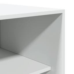 Berkfield Home Wardrobe White 100x50x200 cm Engineered Wood - Size: 100 x 50 x 200 cm - thumbnail 7