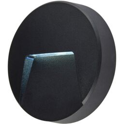 Loops 2 PACK Round Outdoor IP65 Pathway Guide Light - Indirect CCT LED - Black ABS - thumbnail 5
