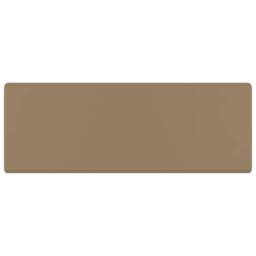 Berkfield Home Luxury Basin Overflow Square Matt Cream 41x41 cm Ceramic in Tan
